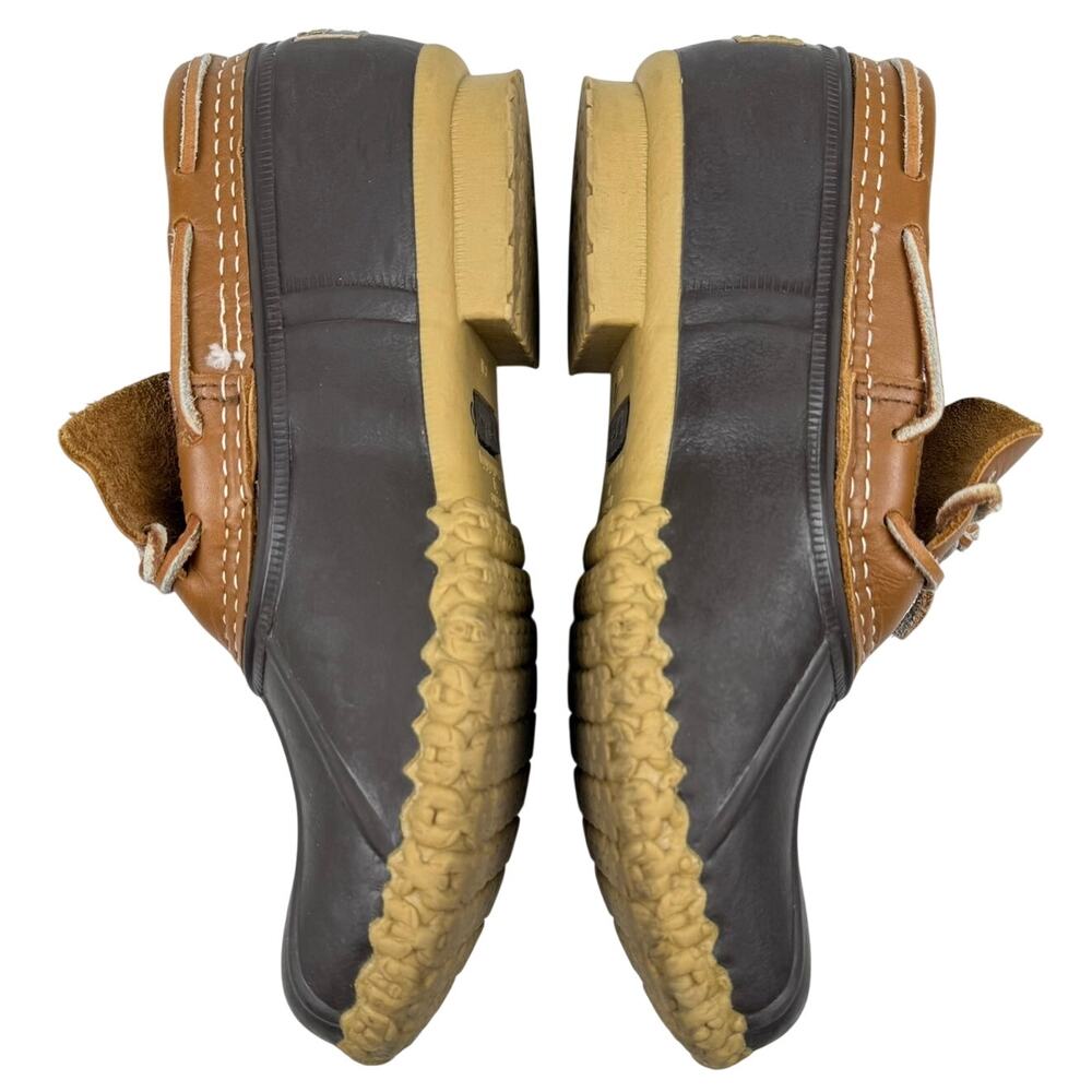 L.L. Bean Duck Bean Boots Made in Maine USA Brown Shoes Womens 7 Winter